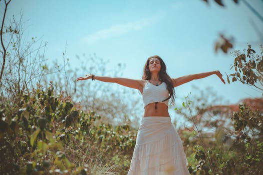 image of a person meditating