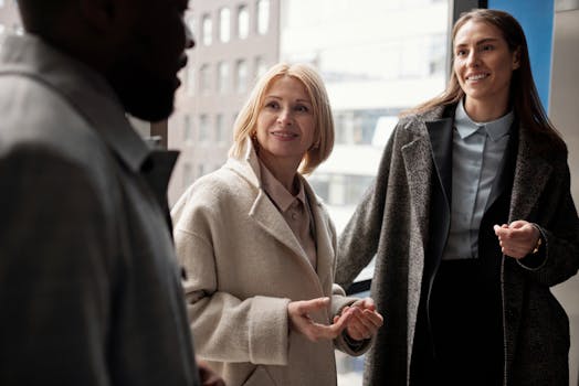 group of professionals discussing strategies