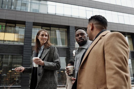 group of friends talking